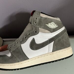 Jordan High-Top Sneakers - Gray and White